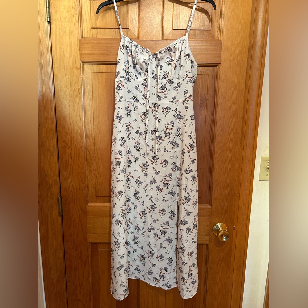 SHEIN Floral Maxi Dress - Cream and lilac